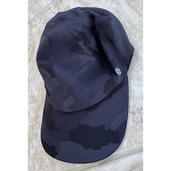 Lululemon‎ Women's Baller Hat Black Asphalt Camo Running Training - Picture 3 of 6